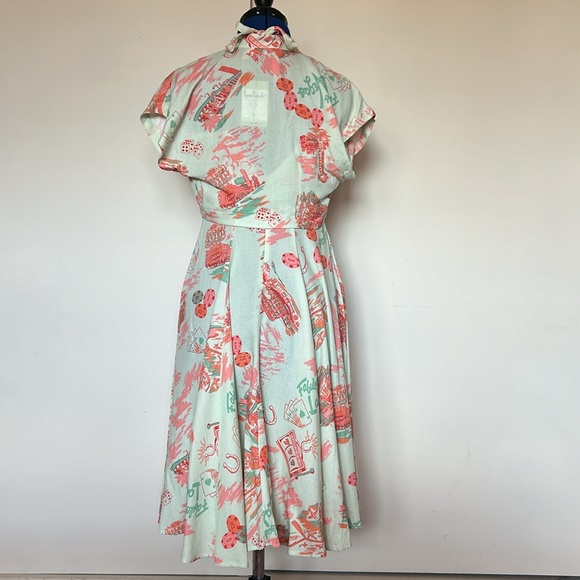 Rare Doris Mayday for Loco Lindo Mint Vegas Baby Marta Halter Dress XS NWT - Picture 3 of 5